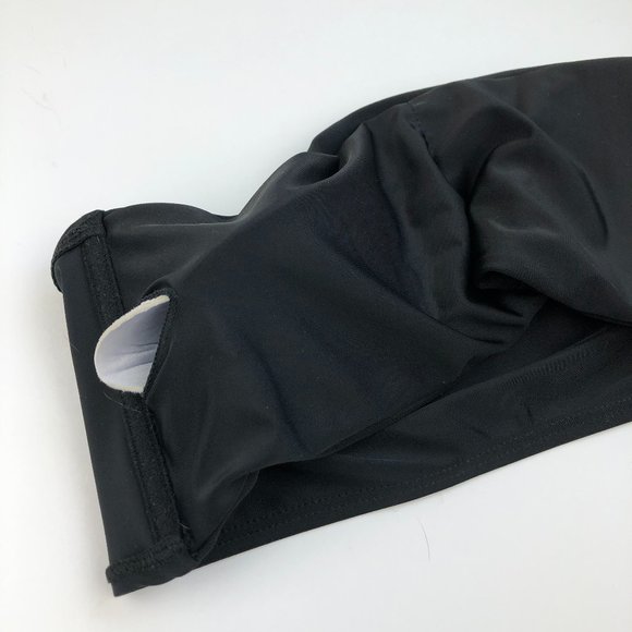 NEW Bandeau Beachy Black Bikini Top Coastal Vacation Festival Boho - Picture 9 of 10